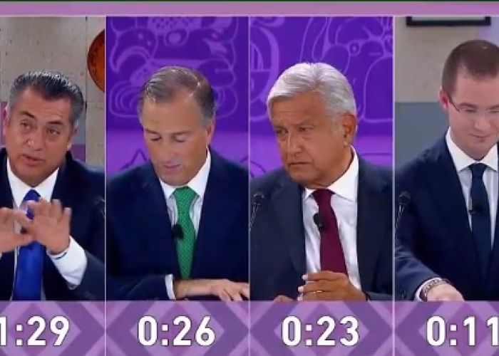 El tercer debate presidencial fue el último antes de las elecciones del 1 de julio de 2018