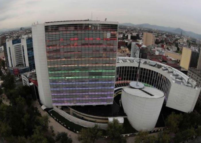 Senado de la República ubicado en la Avenida Reforma en la Ciudad de México.