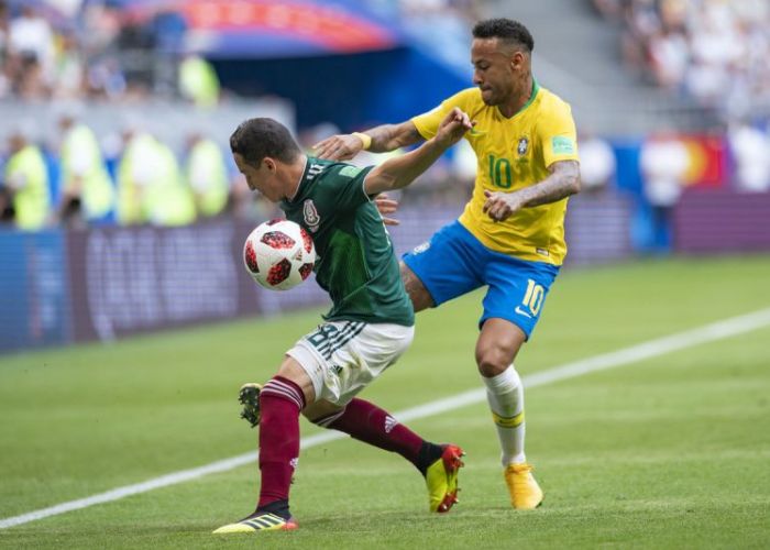 México vs Brasil en octavos de final Mundial Rusia 2018 Foto: @miseleccionmx