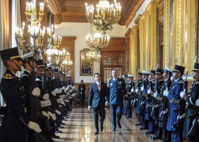 El Presidente Enrique Peña Nieto durante el Día del Estado Mayor Presidencial Foto: @EPN