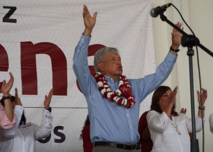 Candidato presidencial Andrés Manuel López Obrador Foto: @lopezobrador_