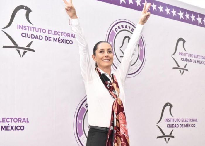 Claudia Sheinbaum antes del tercer debate de la CDMX Foto: @Claudiashein