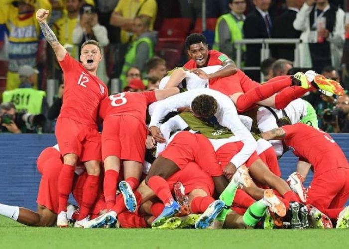 Inglaterra elimina a Colombia de la Copa Mundial de Futbol 2018