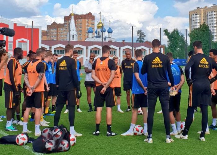 Bélgica vs Inglaterra Mundial Rusia 2018 Foto: Twitter selección de Bélgica @BelRedDevils