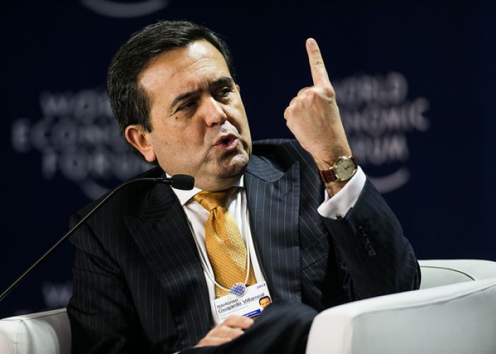 En un solo mes Ildefonso Guajardo espera tener cerrado el TLCAN y para noviembre prevé que ya esté aprobado por el Congreso. Foto: Foro Económico Mundial.