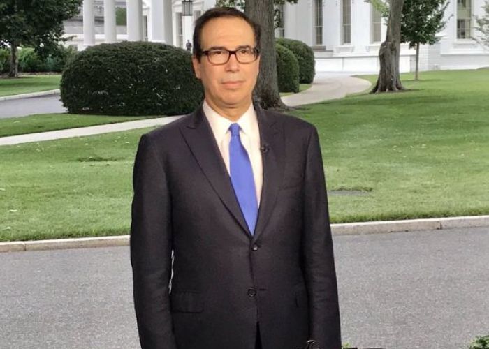 Secretario del Tesoro de EU, Steven Mnuchin Foto: Twitter Steven Mnuchin @stevenmnuchin1