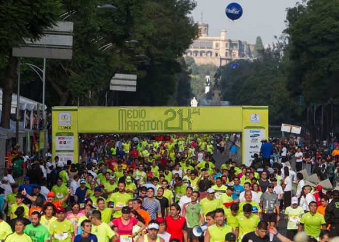 Hoy se realiza el XII Medio Maratón de la Ciudad de México 