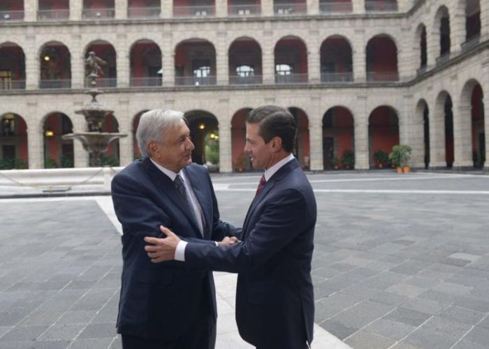 Reunión entre Enrique Peña Nieto y Andrés Manuel López Obrador Foto: Twitter Enrique Peña Nieto @EPN