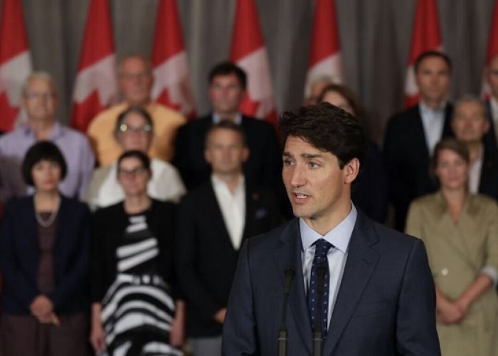 Justin Trudeau, presidente de Canadá. 