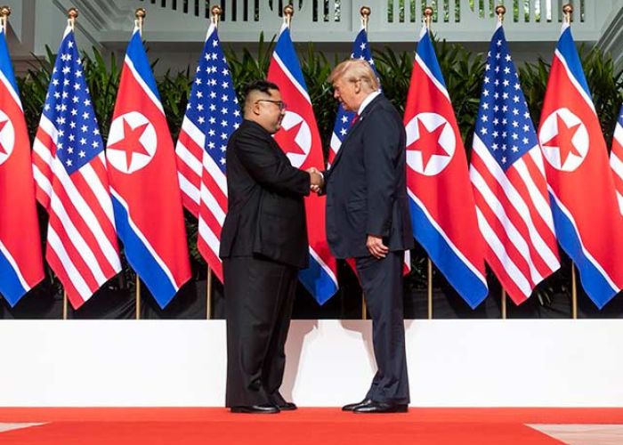 Trump y Kim Jong-un tuvieron su primera reunión el 12 de junio de 2018 (Foto:@realDonaldTrump)