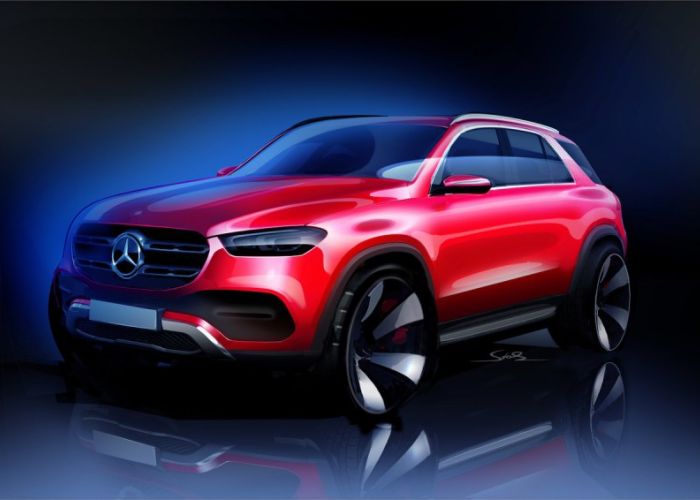 Boceto de nuevo Mercedes-Benz GLE. Foto: Twitter Mercedes-Benz @MercedesBenz