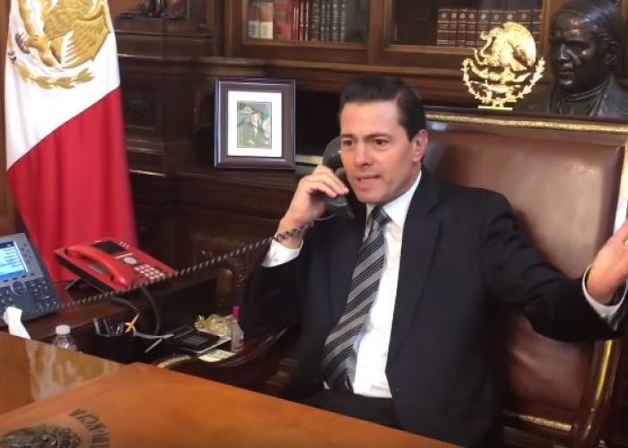 El presidente Enrique Peña Nieto durante su participación en el programa del youtuber Chumel Torres (Youtube)