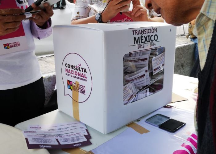 La consulta ciudadana para decidir el destino del NAIM terminará el 28 de octubre (Foto: Abimelech Tovar)