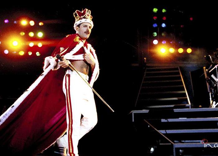 Freddie Mercury es interpretado por Rami Malek en la biopic autorizada, Bohemian Rapsody. 