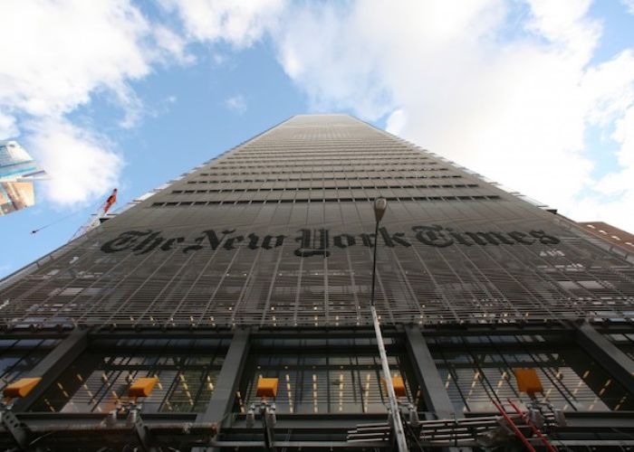 En el trimestre el NYT también llegó a los 3 millones de suscriptores digitales únicos. Foto: New York Times.