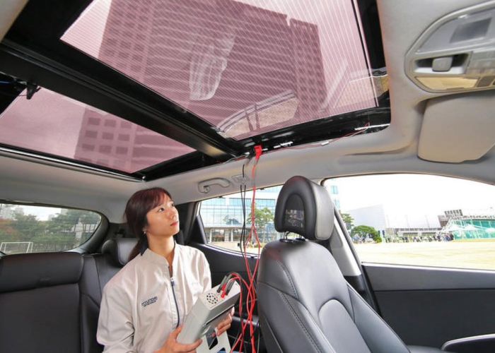 Aunque es difícil pensar en un auto movido solo por los paneles solares, su objetivo es que los eléctricos cubran distancias más largas sin necesidad de parar a recargar (Foto: Hyundai Motor).