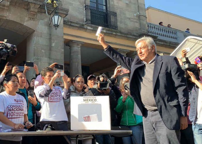 La consulta se llevó a cabo el 24 y el 25 de noviembre de 2018 (Foto: @lopezobrador_)
