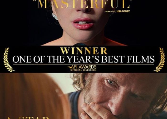 Crítica a "A Star Is Born" por los premios AFI (Foto: Instagram starisbornmovie).