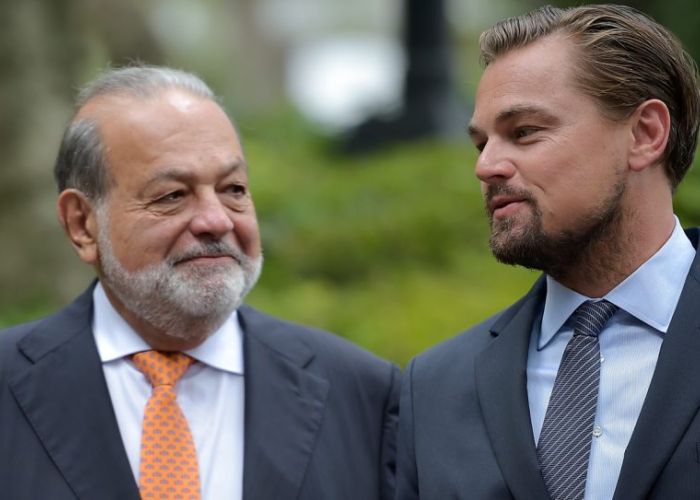 Carlos Slim y Leonardo DiCaprio