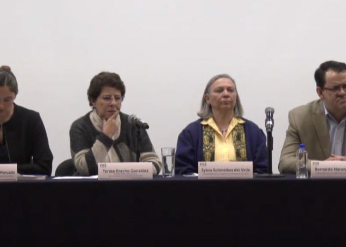 Junta de Gobierno del Instituto Nacional para la Evaluación de la Educación en conferencia de prensa.