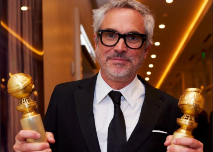Roma ganó como mejor película extranjera y Alfonso Cuarón como mejor director. Foto: Golden Globes