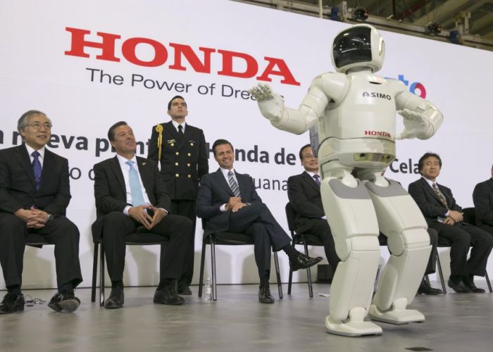 Inauguración de la planta de Honda en Celaya en 2014. Foto: Presidencia de México