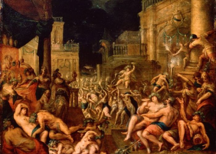 Petronio critica los excesos de las altas esferas en la época de Nerón