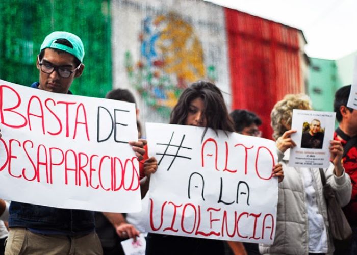 Manifestación contra la violencia en México.