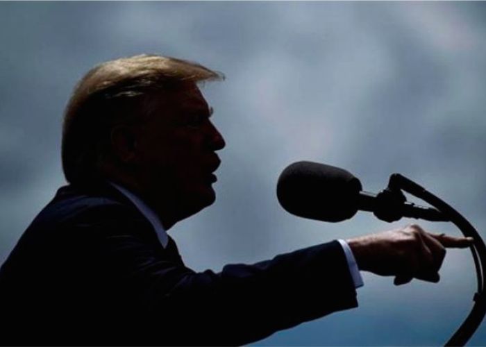 El presidente Donald Trump en la ceremonia de graduación 2019 de la Academia de la Fuerza Aérea de EU (Tomado de la cuenta de Donald Trump en Instagram/Photo credit: Brendan Smialowski/AFP/Getty Images)