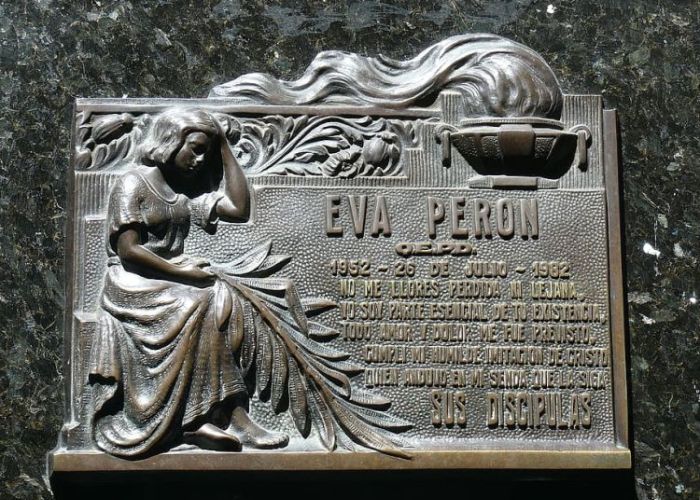 Mausoleo de la familia Duarte en el cementerio de la Recoleta, Buenos Aires (Foto: Pxfuel)