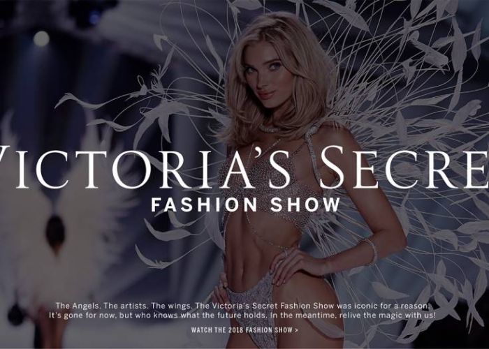 Anuncio en el portal de VS sobre la cancelación del icónico desfile anual. (Foto: victoriassecret.com)
