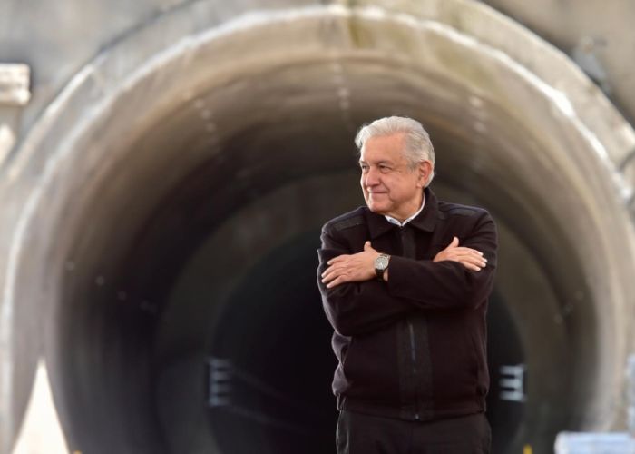 El presidente López Obrador en su gira al Estado de México el domingo 22 (Foto: lopezobrador.org.mx)