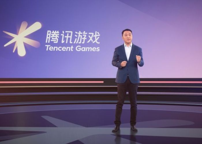 Steven Ma, Vicepresidente Senior de Tencent Games, durante su presentación en la conferencia anual de la filial china hace un año (Foto: Twitter Tencent Global)
