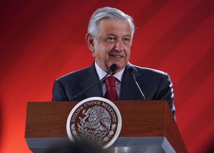 El presidente Andres Manuel López Obrador en conferencia de prensa (Foto: Presidencia)