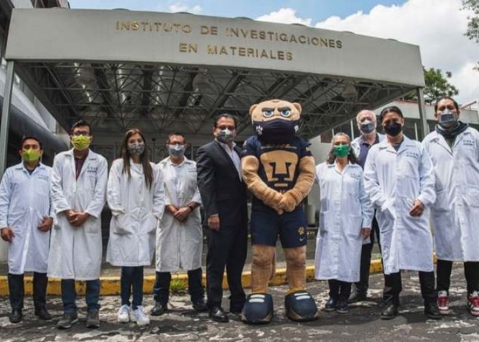 El Instituto de Investigaciones en Materiales de la UNAM fue el encargado del desarrollo del cubrebocas. (Foto: Gaceta UNAM) 