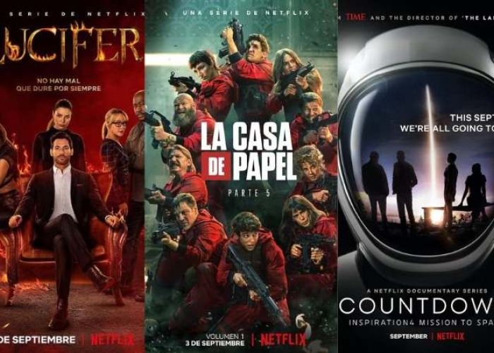Lucifer, La Casa de papel y Countdown son las principales series que llegan a Netflix. (Foto: Netflix) 
