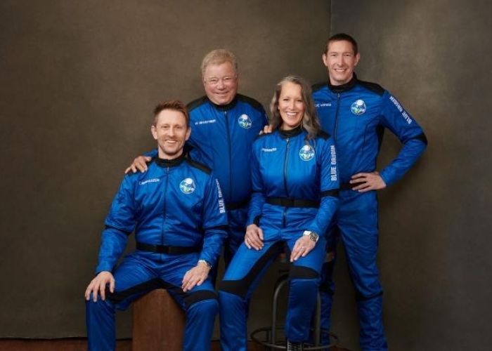4 nuevos tripulantes llegaron al espacio el día de hoy de la mano de Blue Origin. (Foto: Blue Origin) 