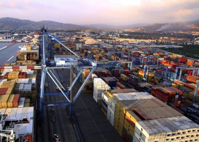 Manzanillo, el puerto más grande del país, se encuentra saturado desde junio (Foto: Gobierno de México)