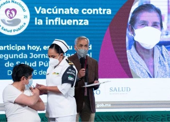 La campaña de vacunación contra la influenza comenzó el pasado 3 de noviembre. (Foto: Secretaría de Salud de México)