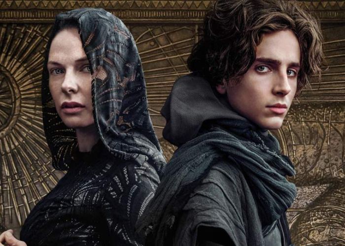 Dune, protagonizada por Timothée Chalamet, Zendaya, Rebecca Ferguson, Oscar Isaac y Jason Momoa.