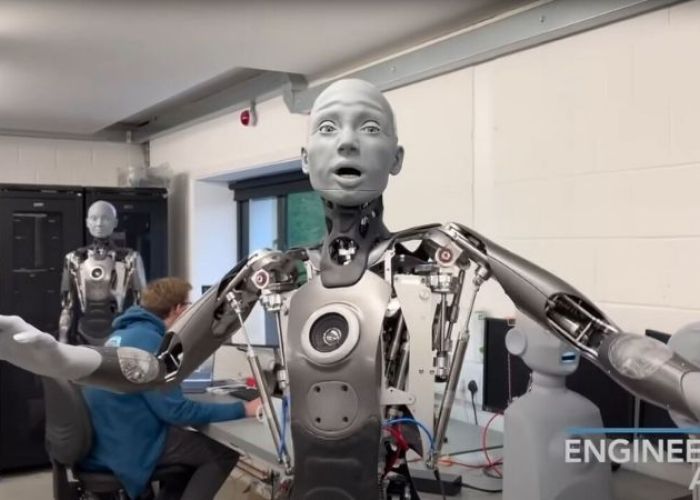 Ameca, el robot con las expresiones más realistas del ser humano. (Foto: Engineered Arts)