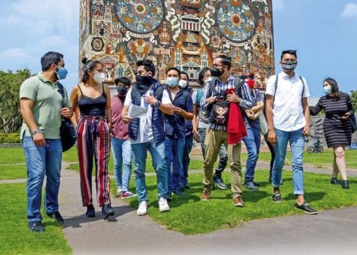 La UNAM mantendrá sus actividades presenciales en algunas entidades. 