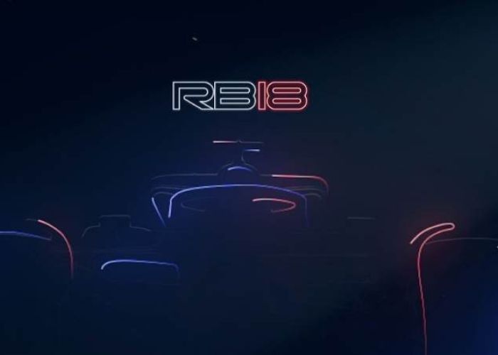 El RB18 es el nuevo auto de Red Bull Racing para 2022. 