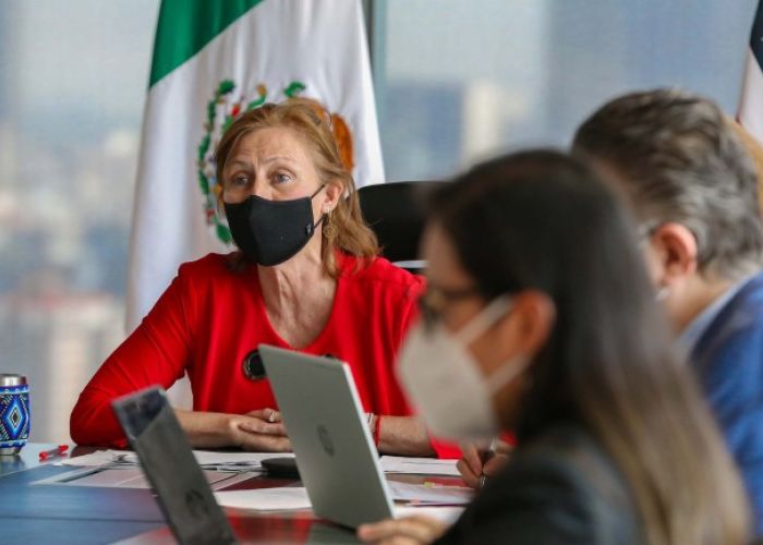 La secretaria Clouthier tampoco respaldó el pronóstico del presidente. (Foto: Gobierno de México)