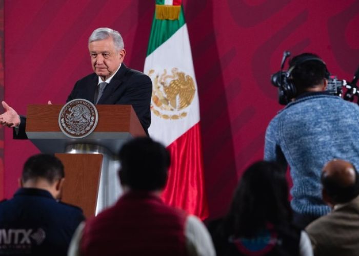 El presidente López Obrador en una de sus conferencias matutinas. (Foto: Presidencia de la República)