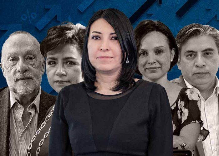 Los cinco miembros de la Junta de Gobierno del Banco de México (Imagen: Arena Pública)