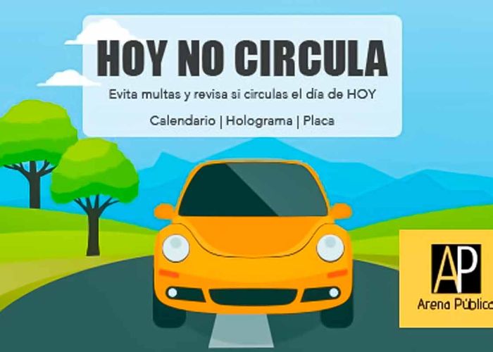 Hoy no Circula en CDMX y EDOMEX. 