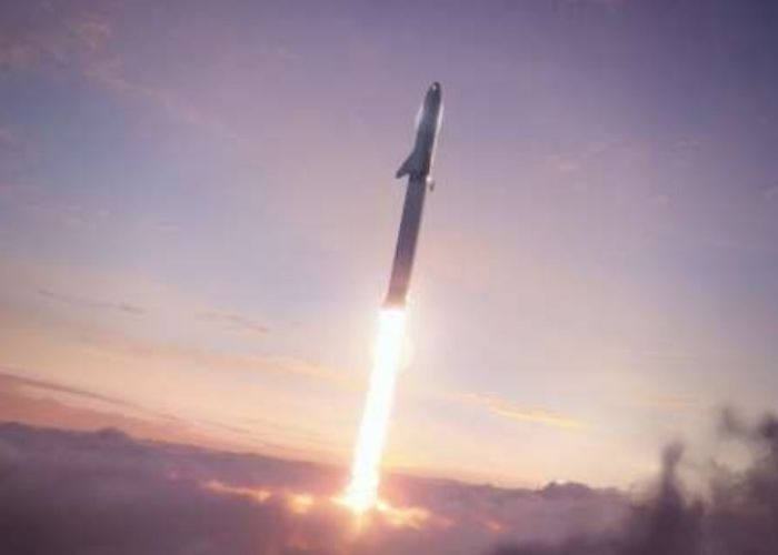 El cohete starship podría ser el más potente de la historia. (imagen:starlink)