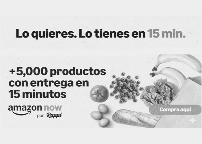 Amazon fortalece alianza con Rappi en México: inicia entregas en 15 minutos
