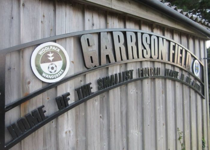 El Garrison Field, hogar de los Woolpack Wonderers y los Garrison Gunners. (Foto de Radio Scilly) 